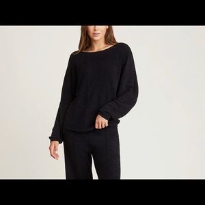 Barefoot Dreams cozy chic ultra lite diagonal rib dolman pullover